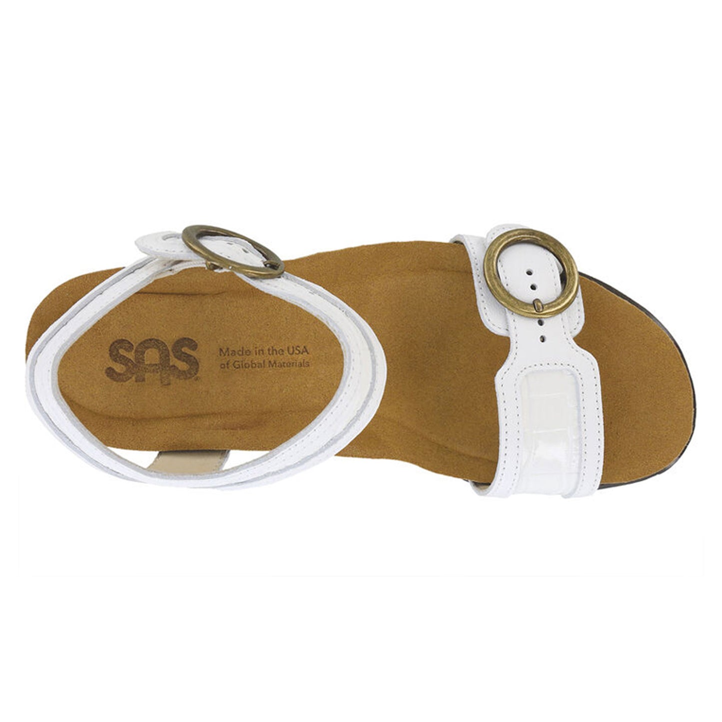 Peltz Shoes Women's SAS Seight Sandal OPAL BONE SEIGHT OPAL