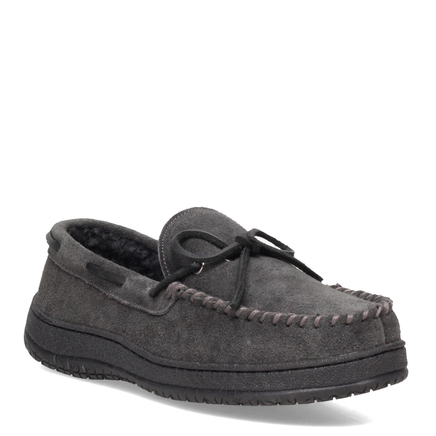 Peltz Shoes Men's Clarks Moc Slipper GRAY SH20595Z-920