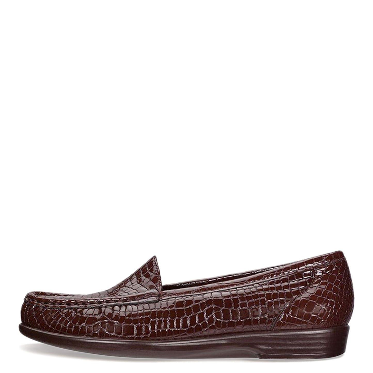 Peltz Shoes Women's SAS Simplify Loafer BROWN CROC SIMPLIFY BRNCRC