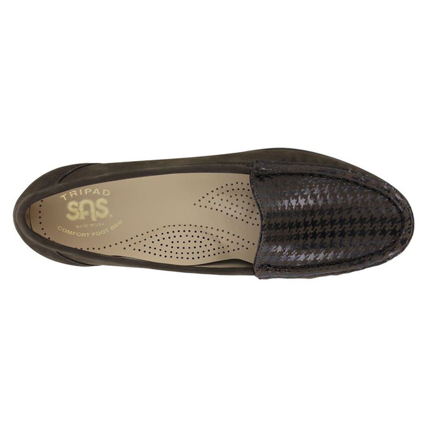 Peltz Shoes Women's SAS Simplify Loafer BROWN TETRIS SIMPLIFY BRNTET