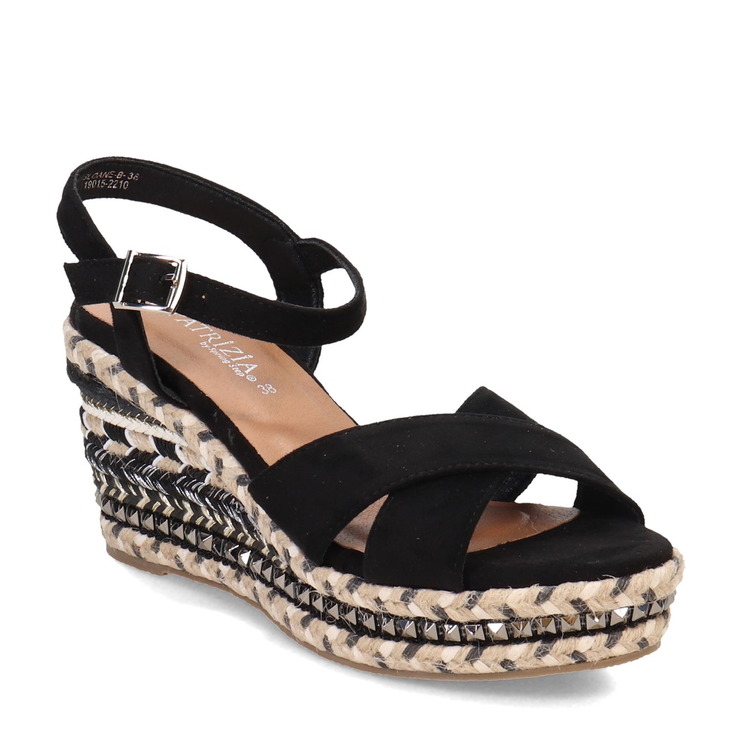 Peltz Shoes Women's Patrizia Sloane Sandal Black SLOANE-B