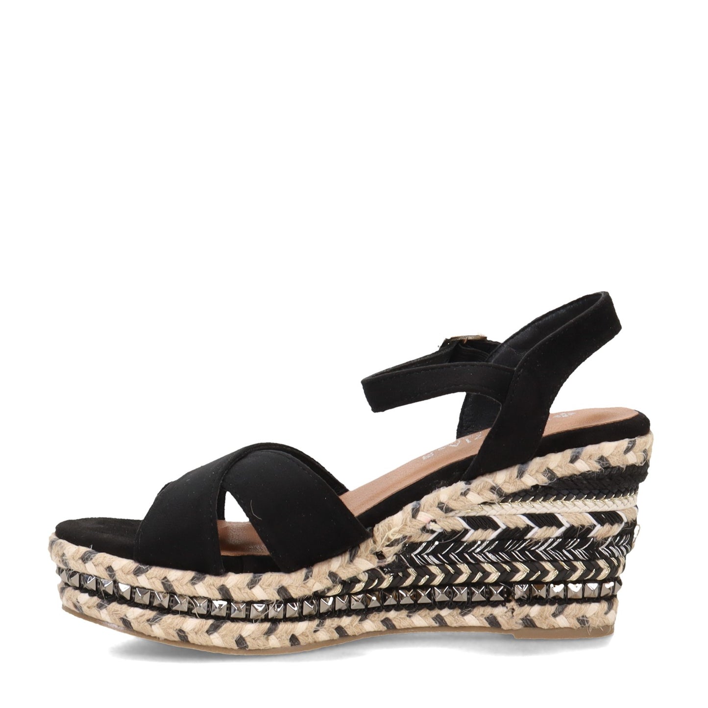 Peltz Shoes Women's Patrizia Sloane Sandal Black SLOANE-B