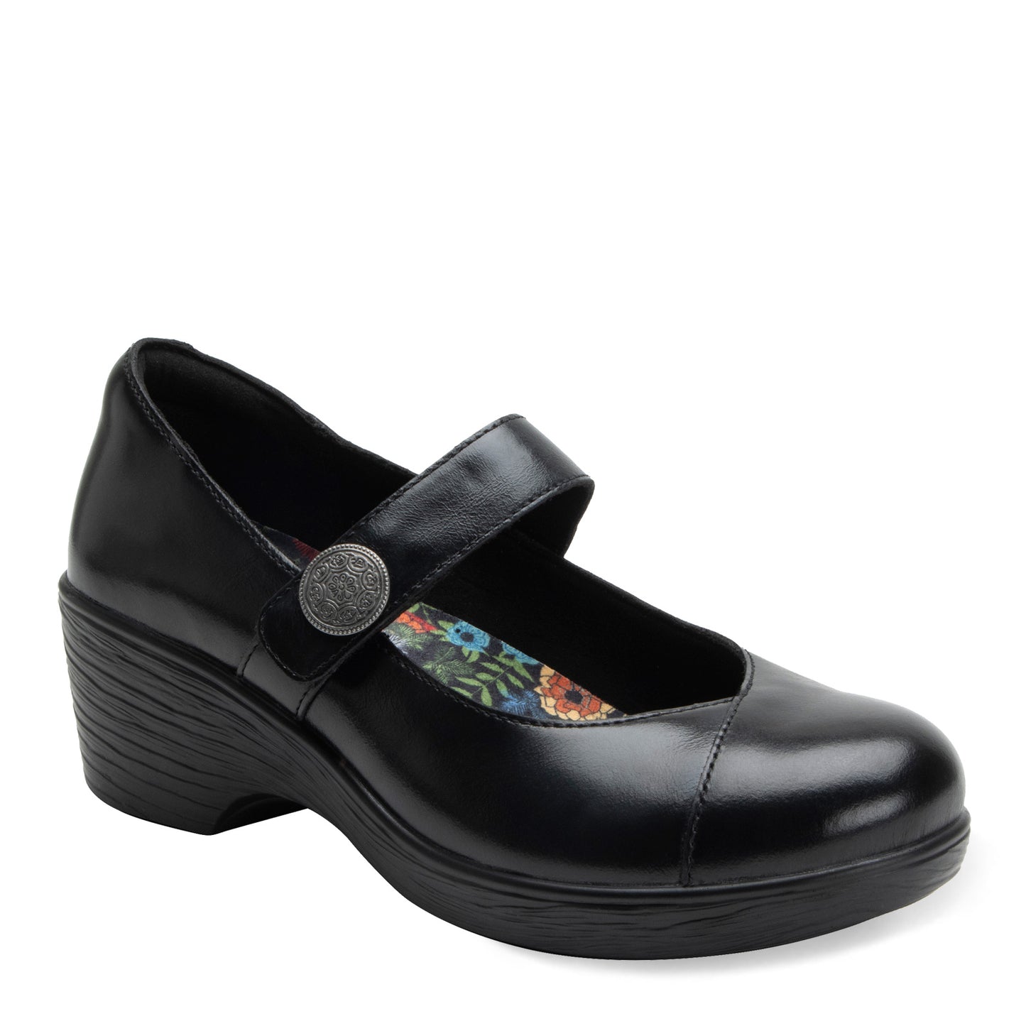 Peltz Shoes Women's Alegria Sofi Mary Jane Noir SOF-8156