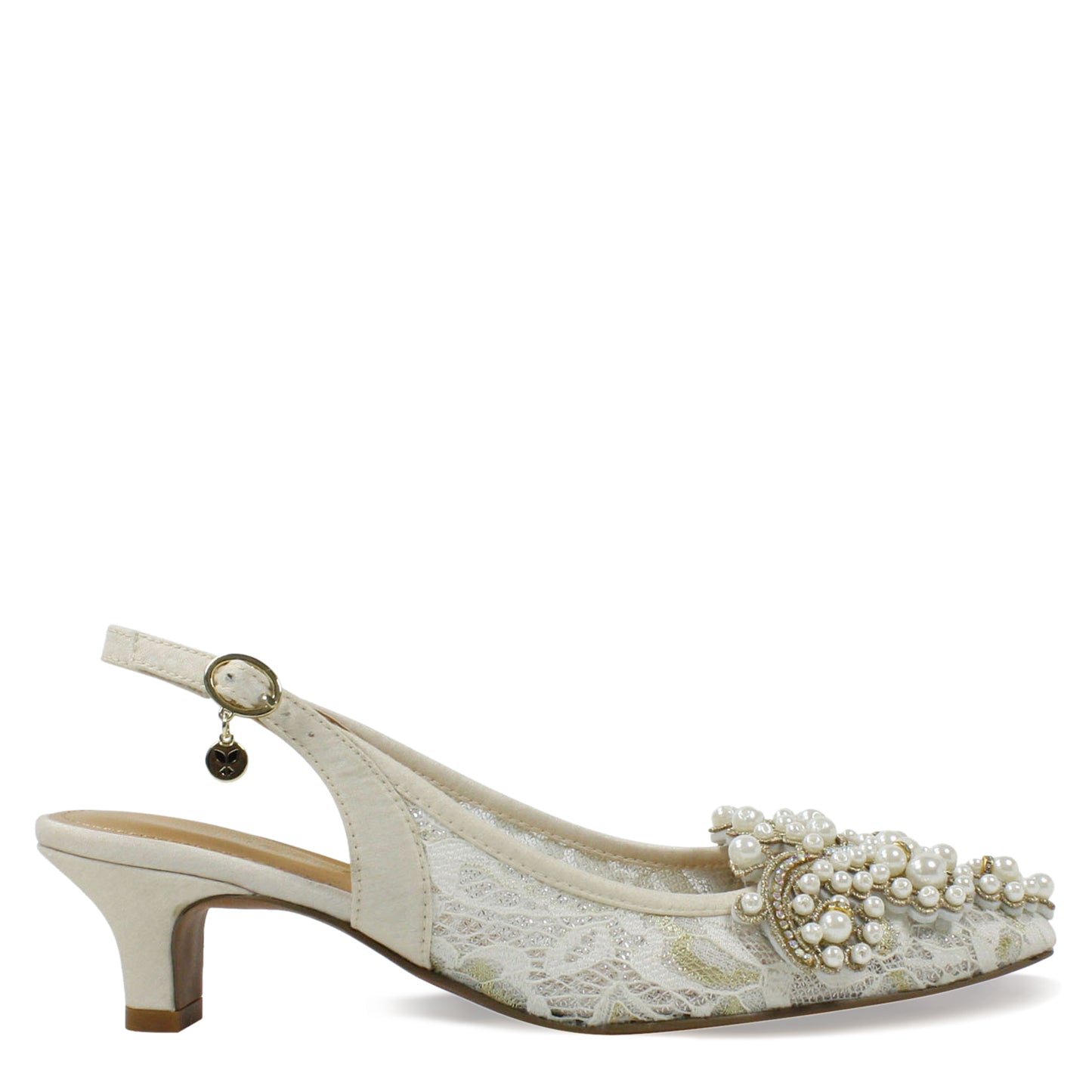 Peltz Shoes Women's J Renee Strovanni Pump Ivory STROVA-FAIVG