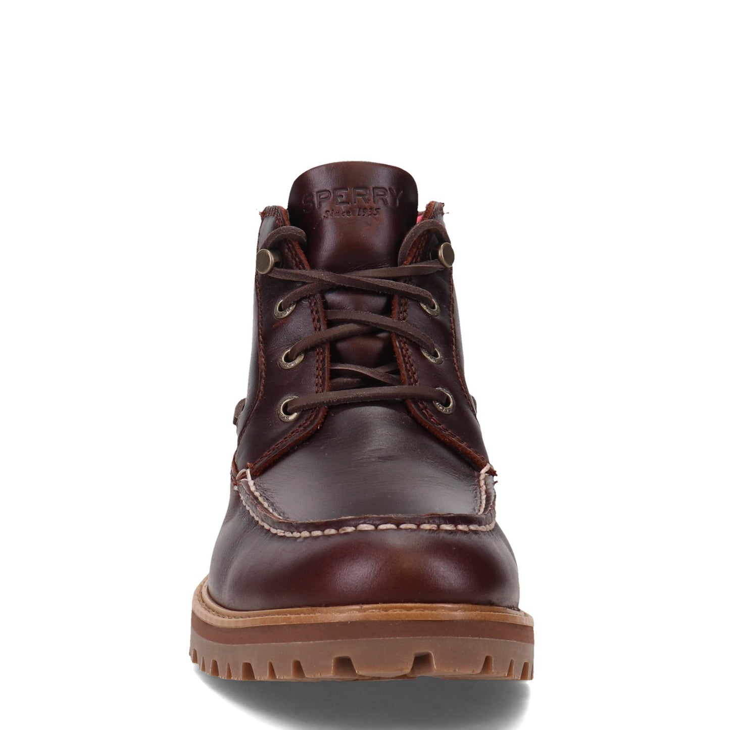 Peltz Shoes Men's Sperry Authentic Lug Chukka Boot AMARETTO STS22969