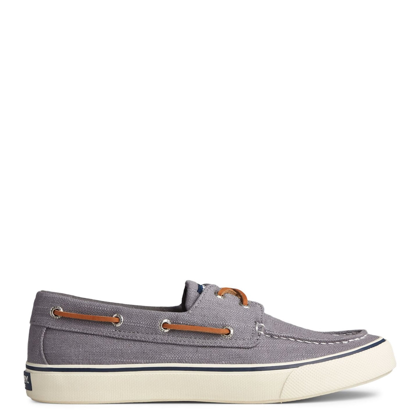 Peltz Shoes Men's Sperry Bahama II Sneaker GREY LINEN STS23051