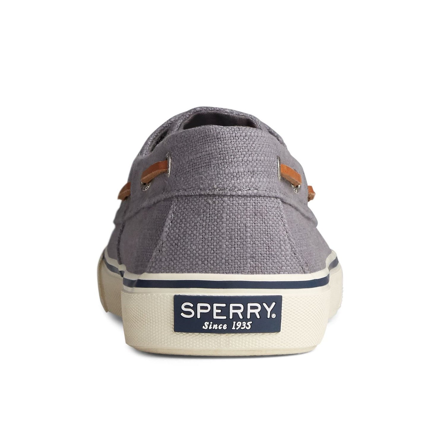 Peltz Shoes Men's Sperry Bahama II Sneaker GREY LINEN STS23051
