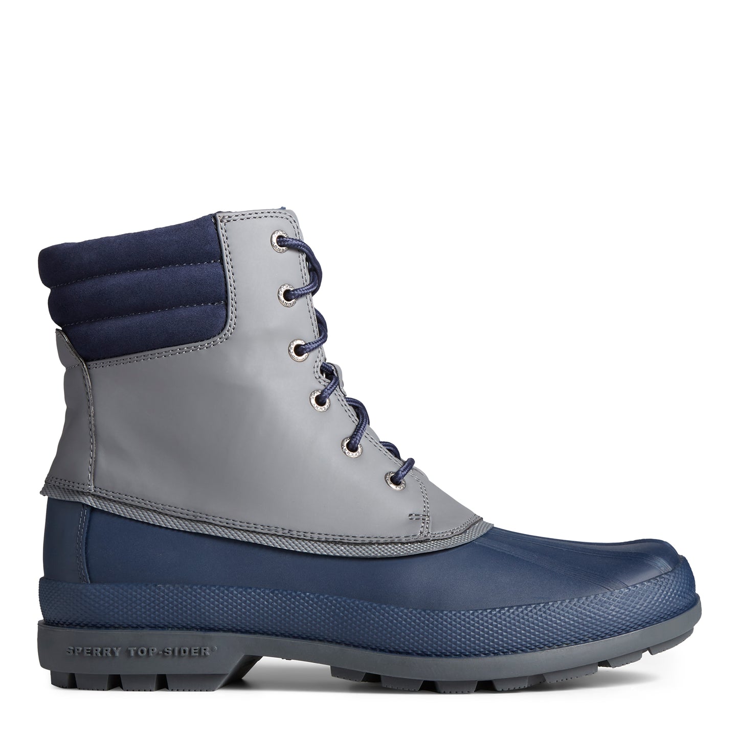 Peltz Shoes Men's Sperry Cold Bay Boot NAVY GREY STS23686