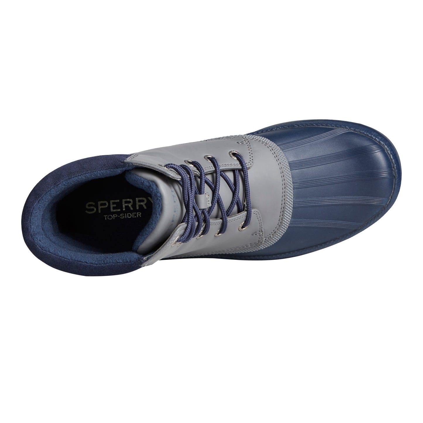 Peltz Shoes Men's Sperry Cold Bay Boot NAVY GREY STS23686