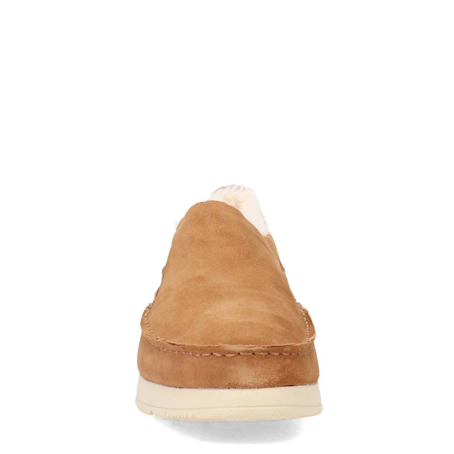 Peltz Shoes Men's Sperry Moc-Sider Suede Slip-On TAN STS23726