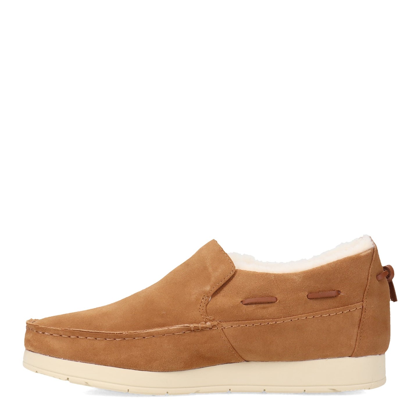 Peltz Shoes Men's Sperry Moc-Sider Suede Slip-On TAN STS23726
