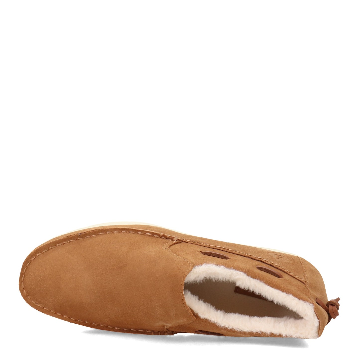 Peltz Shoes Men's Sperry Moc-Sider Suede Slip-On TAN STS23726