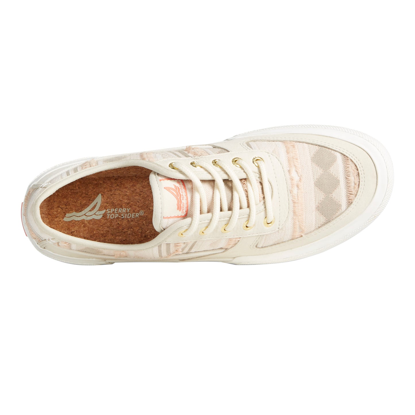 Peltz Shoes Men's Sperry Soletide Sneaker TAUPE MULTI STS23834