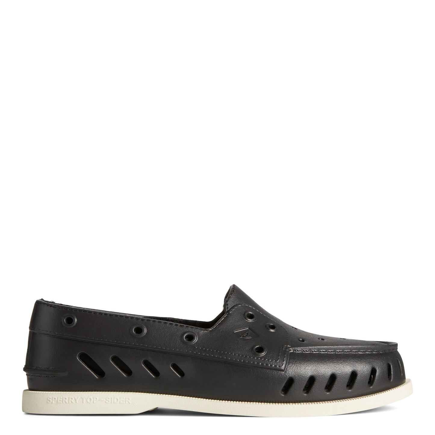 Peltz Shoes Men's Sperry Authentic Original Float Cozy Boat Shoe BLACK STS23884