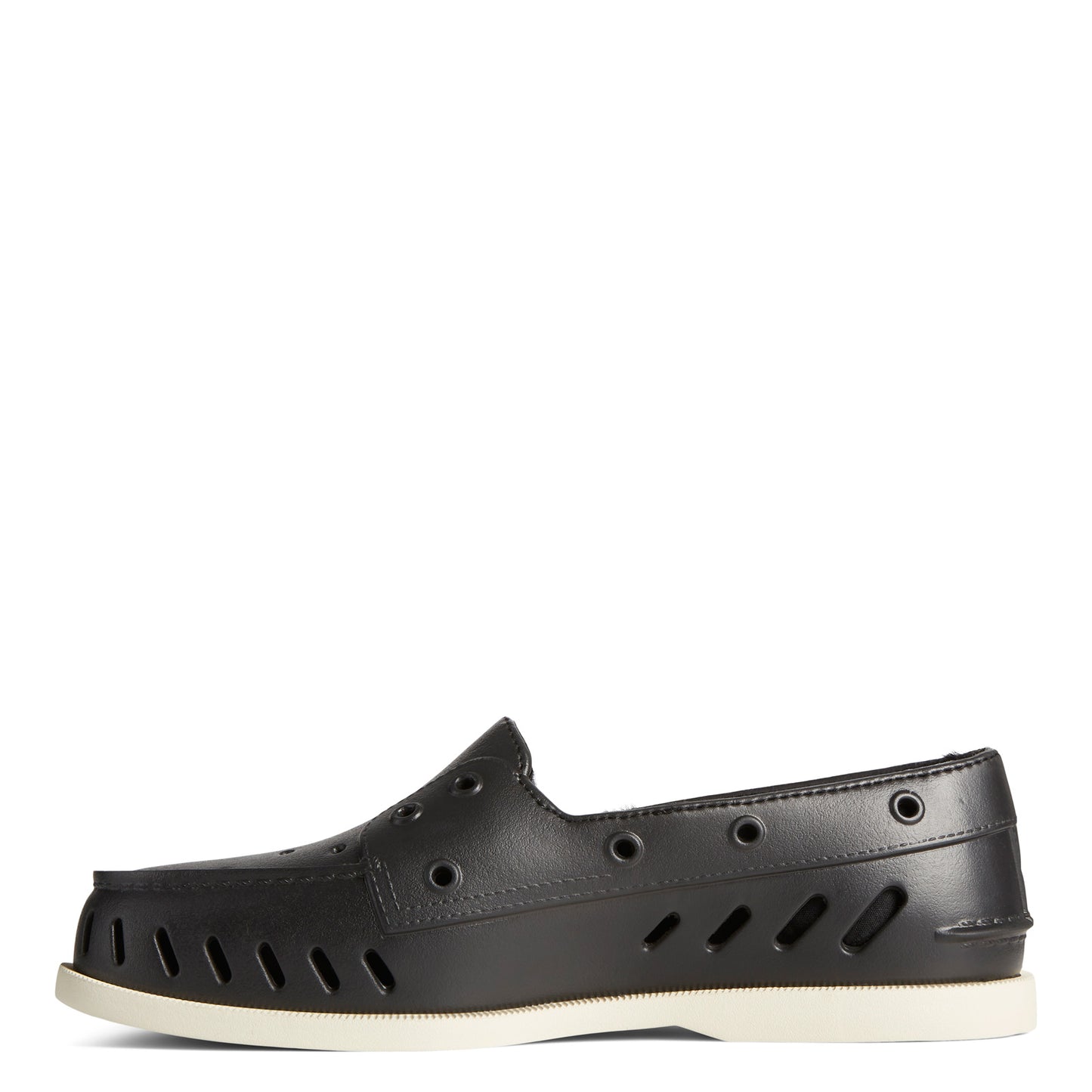 Peltz Shoes Men's Sperry Authentic Original Float Cozy Boat Shoe BLACK STS23884