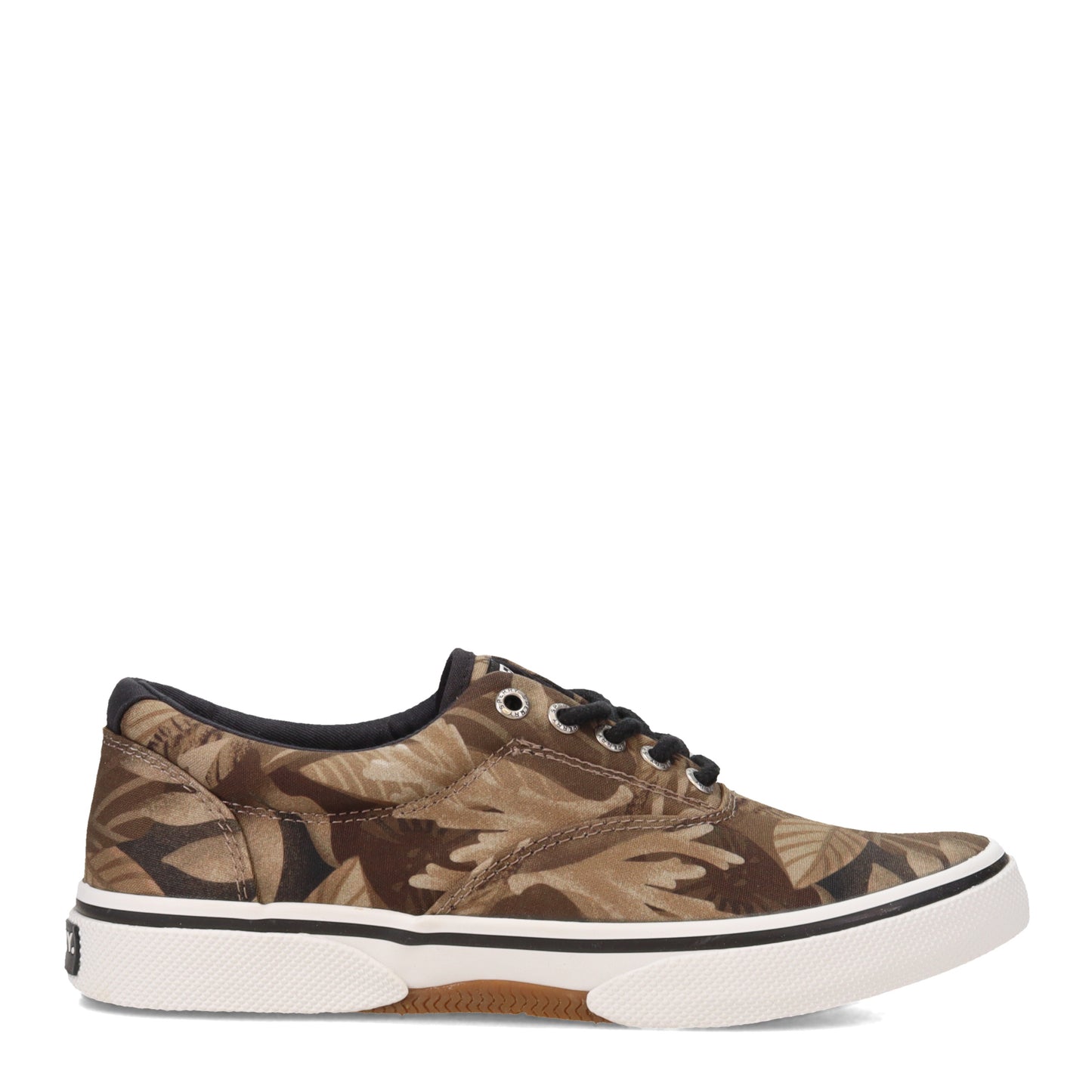 Peltz Shoes Men's Sperry Halyard CVO Sneaker BROWN LEAF STS24053