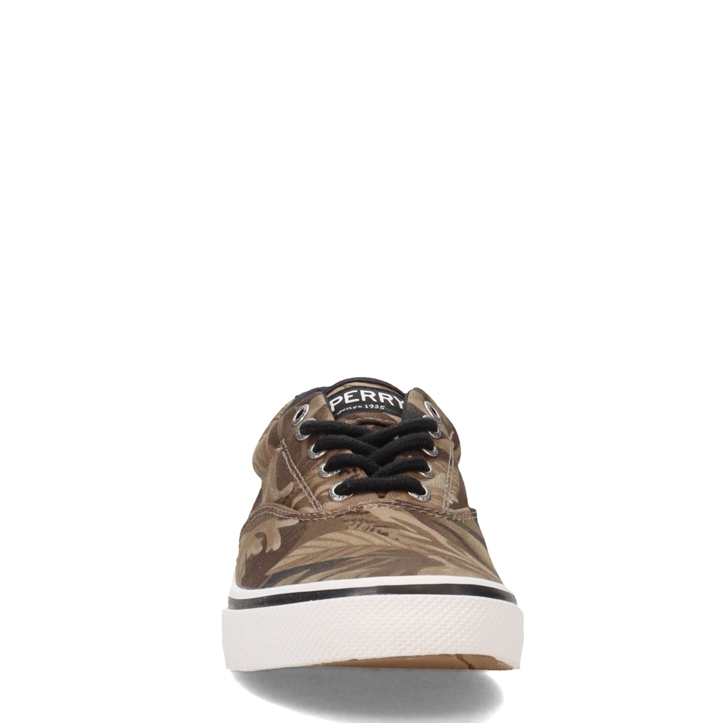 Peltz Shoes Men's Sperry Halyard CVO Sneaker BROWN LEAF STS24053