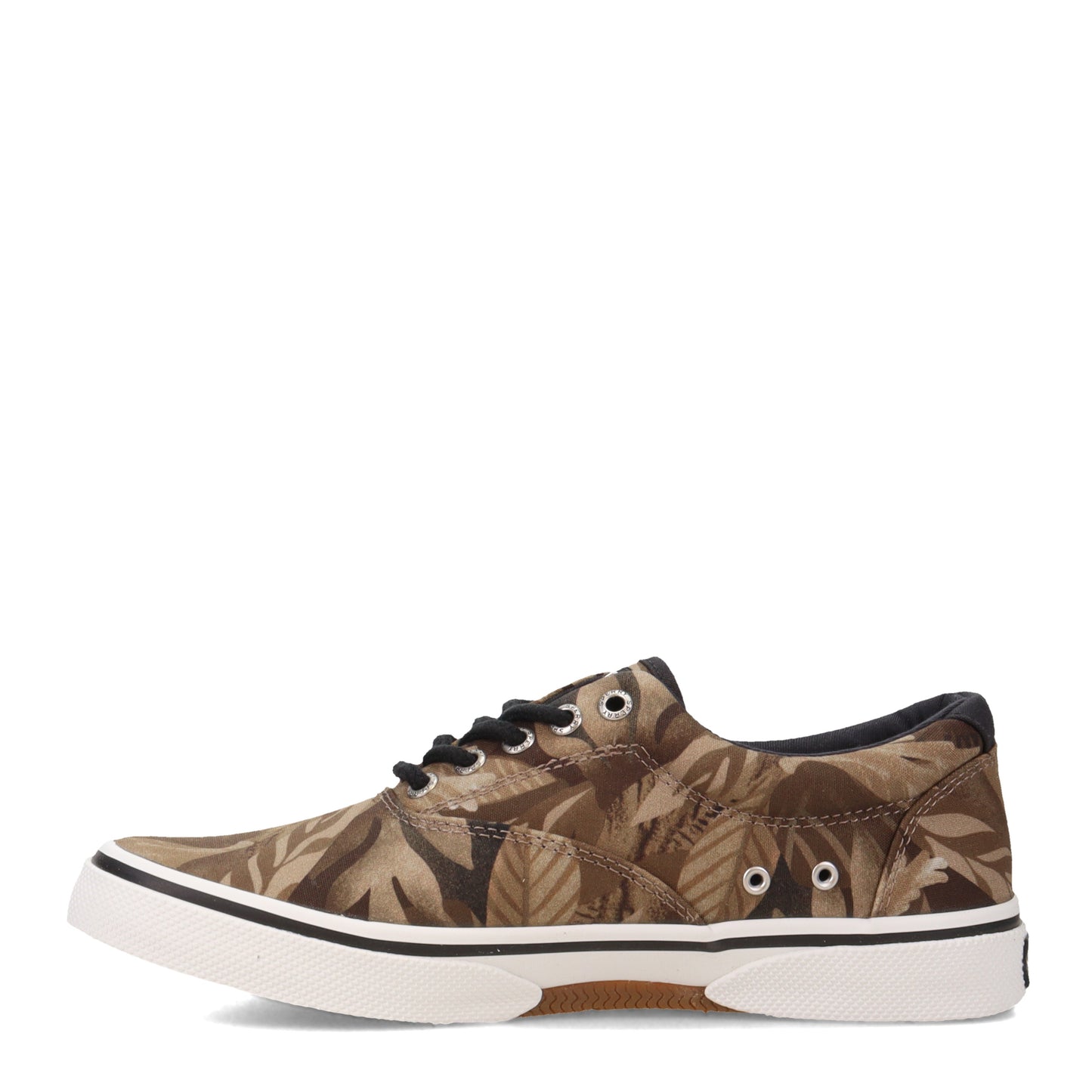 Peltz Shoes Men's Sperry Halyard CVO Sneaker BROWN LEAF STS24053