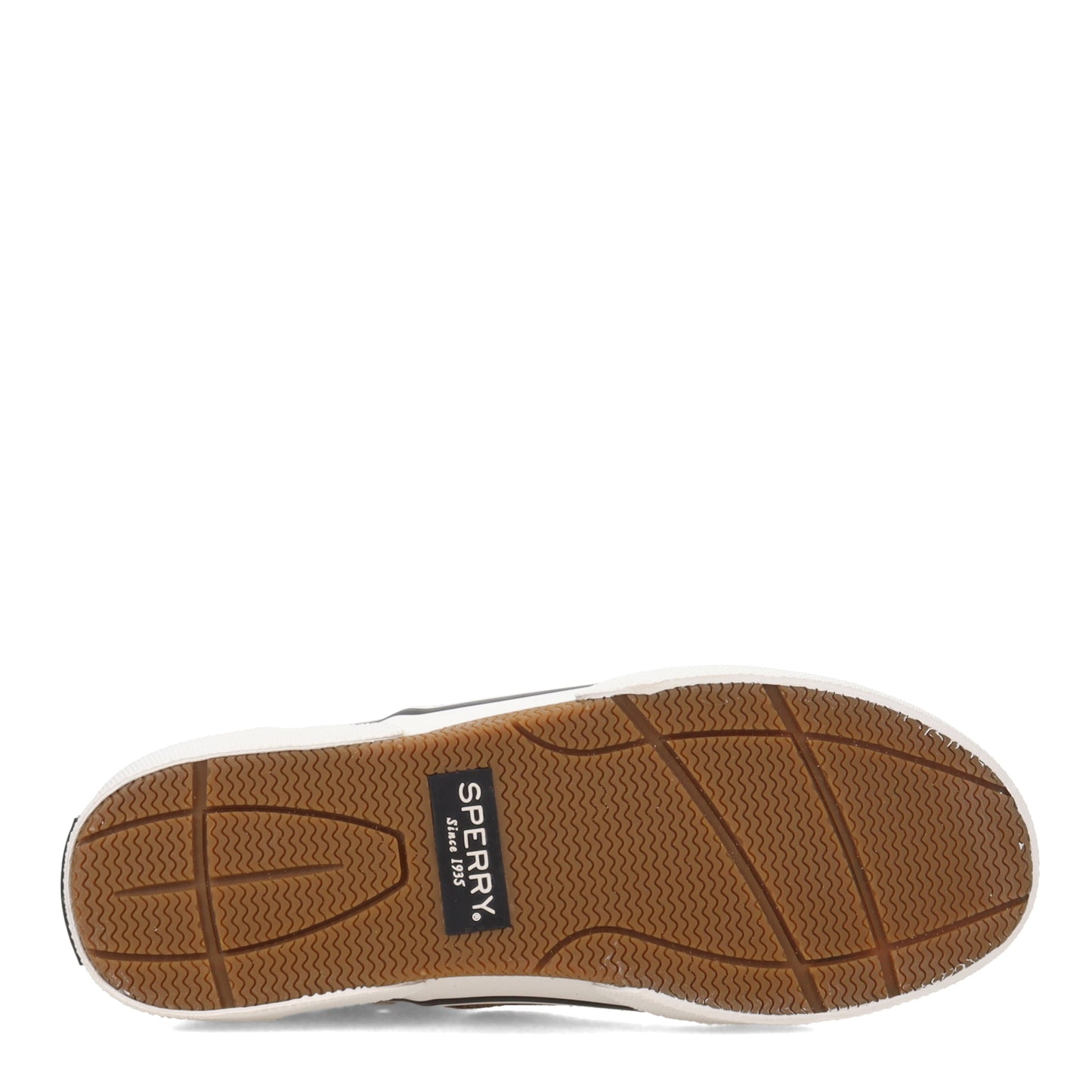 Peltz Shoes Men's Sperry Halyard CVO Sneaker BROWN LEAF STS24053