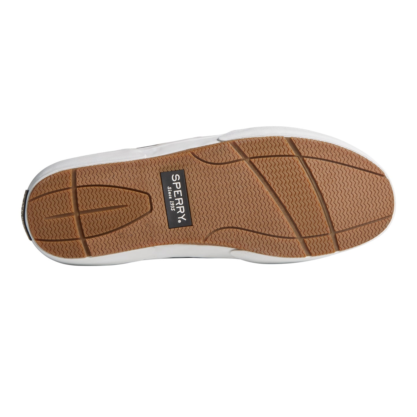 Peltz Shoes Men's Sperry Halyard Retro Sneaker BLACK STS24064