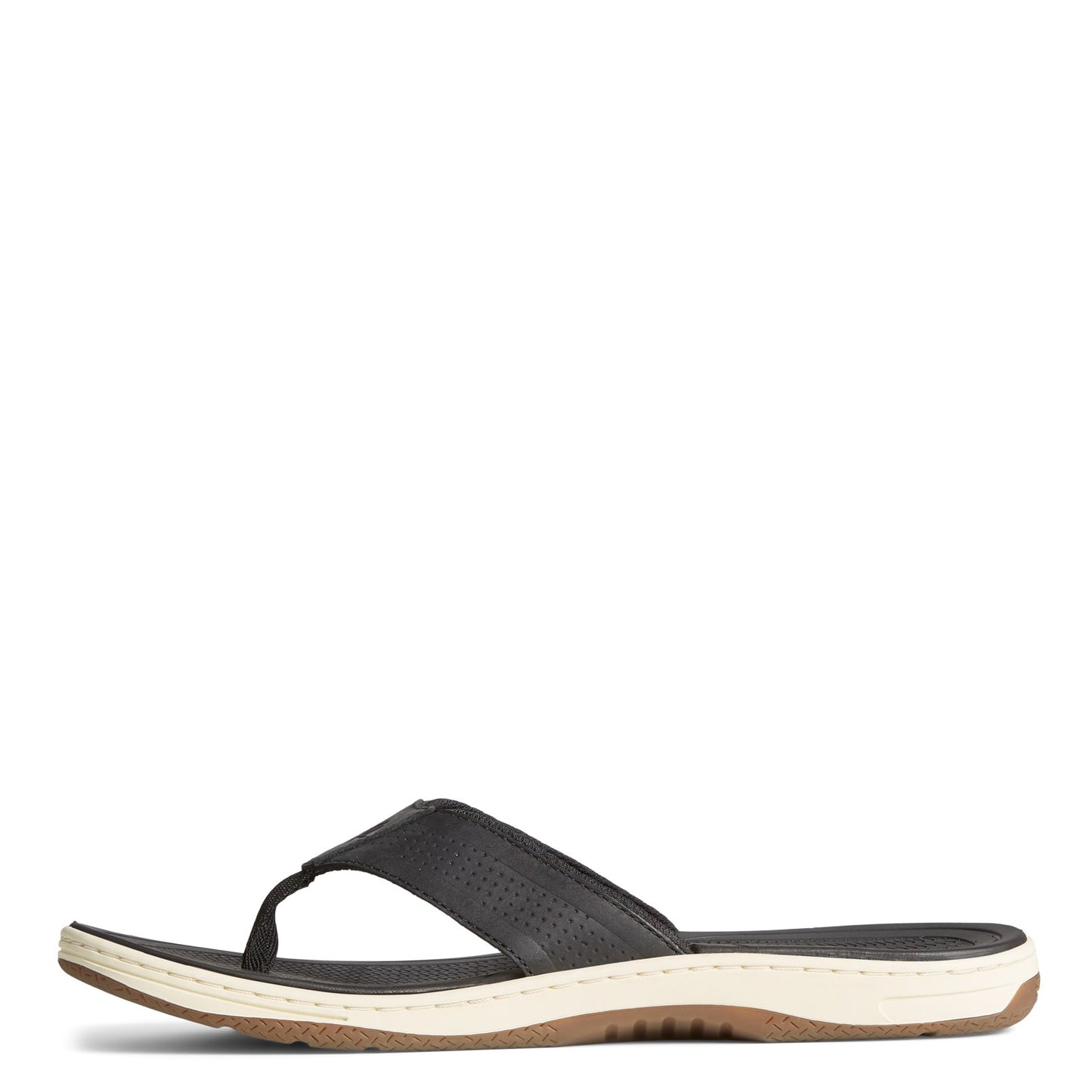 Peltz Shoes Men's Sperry Havasu Perf Sandal BLACK STS24079