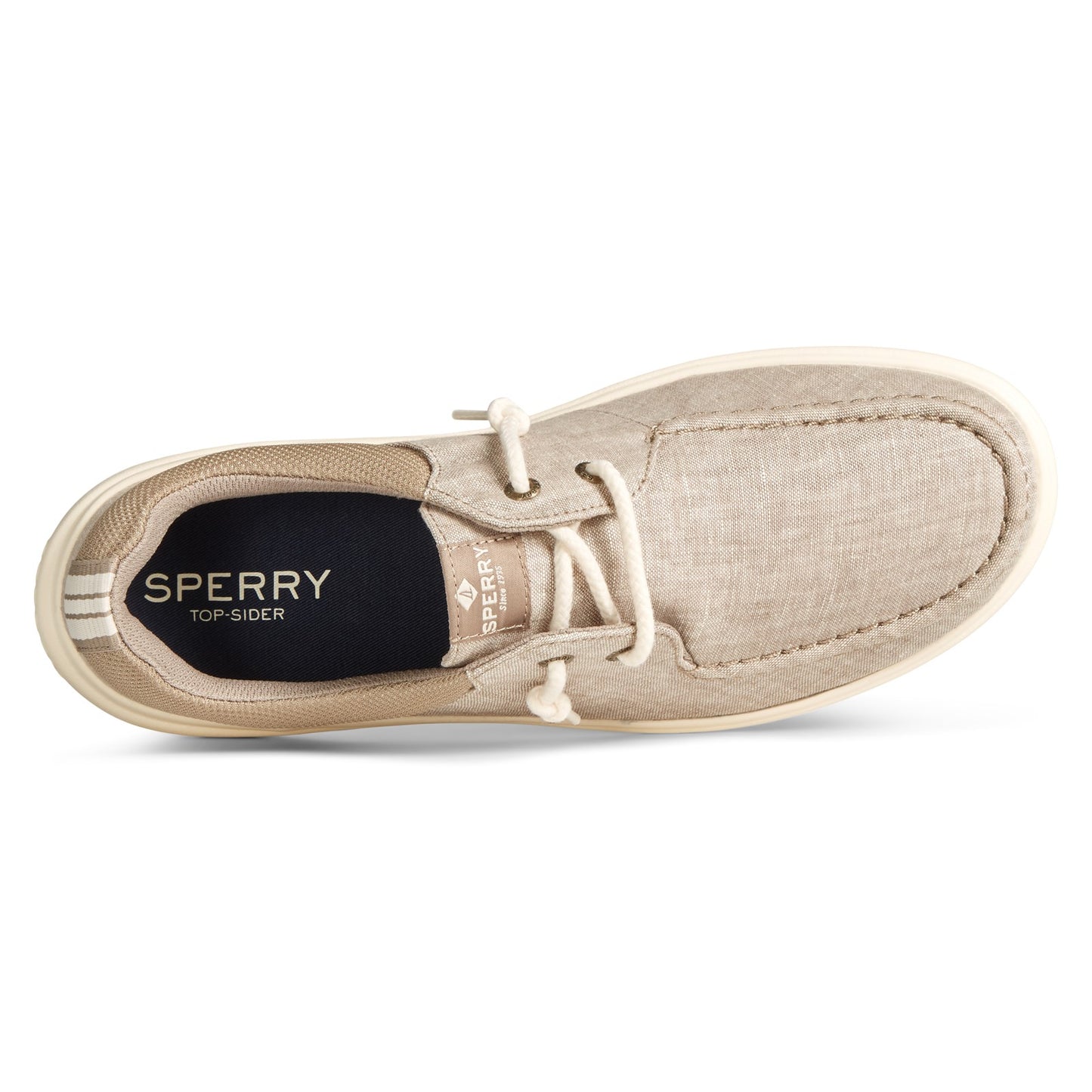Peltz Shoes Men's Sperry Captain's Moc Slip-On KHAKI STS24086