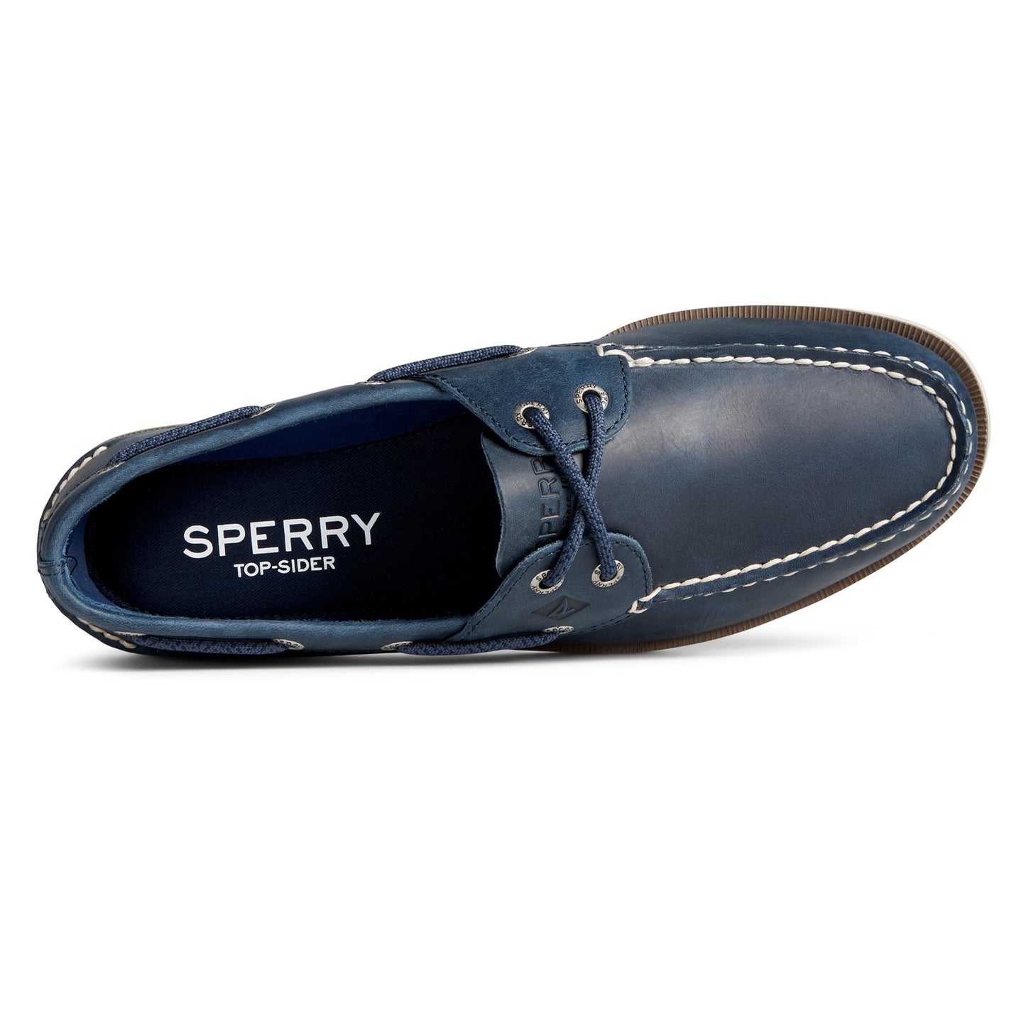 Peltz Shoes Men's Sperry Leeward Boat Shoe NAVY STS24102