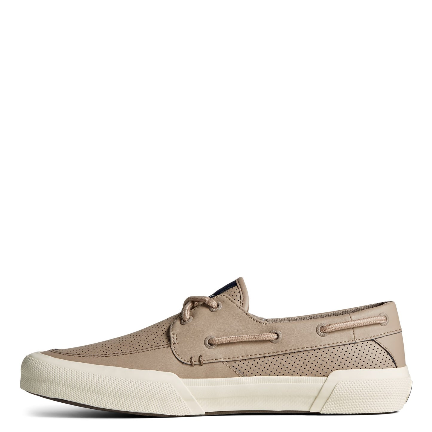 Peltz Shoes Men's Sperry Soletide 2 Eye Seacycled Sneaker TAUPE STS24154