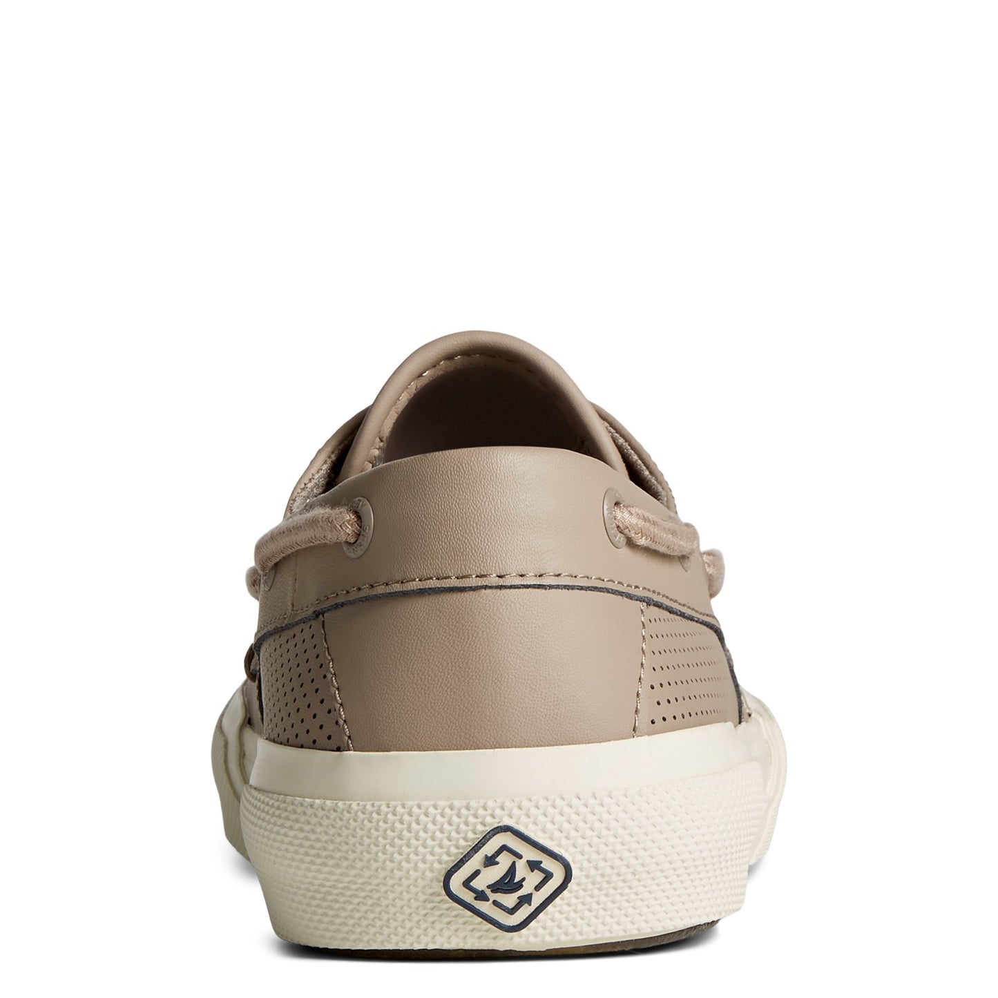 Peltz Shoes Men's Sperry Soletide 2 Eye Seacycled Sneaker TAUPE STS24154