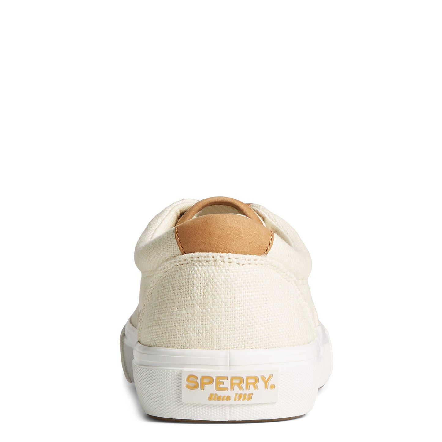 Peltz Shoes Men's Sperry Striper II CVO Hemp Sneaker IVORY STS24176