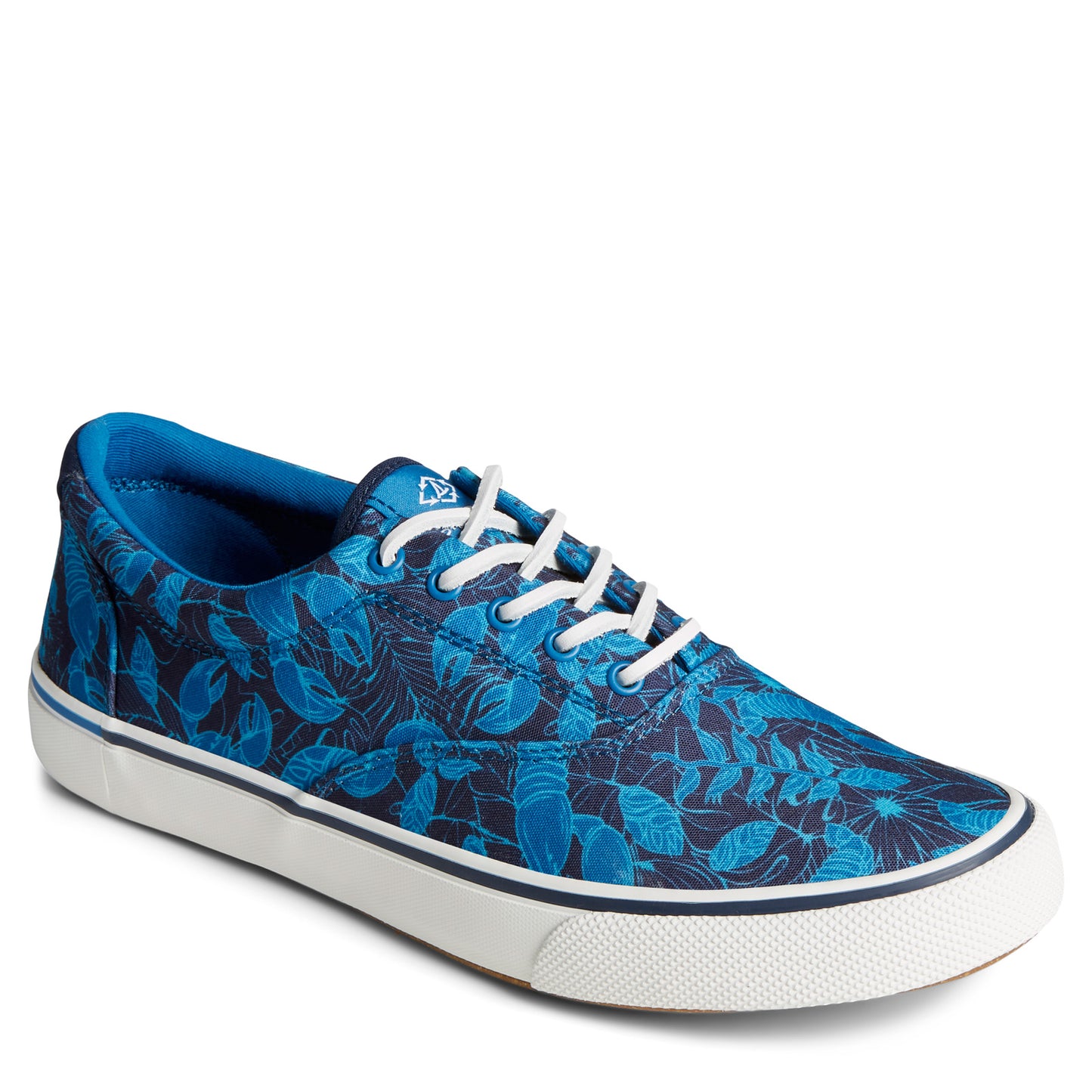 Peltz Shoes Men's Sperry Striper II CVO Sneaker BLUE MULTI STS24830