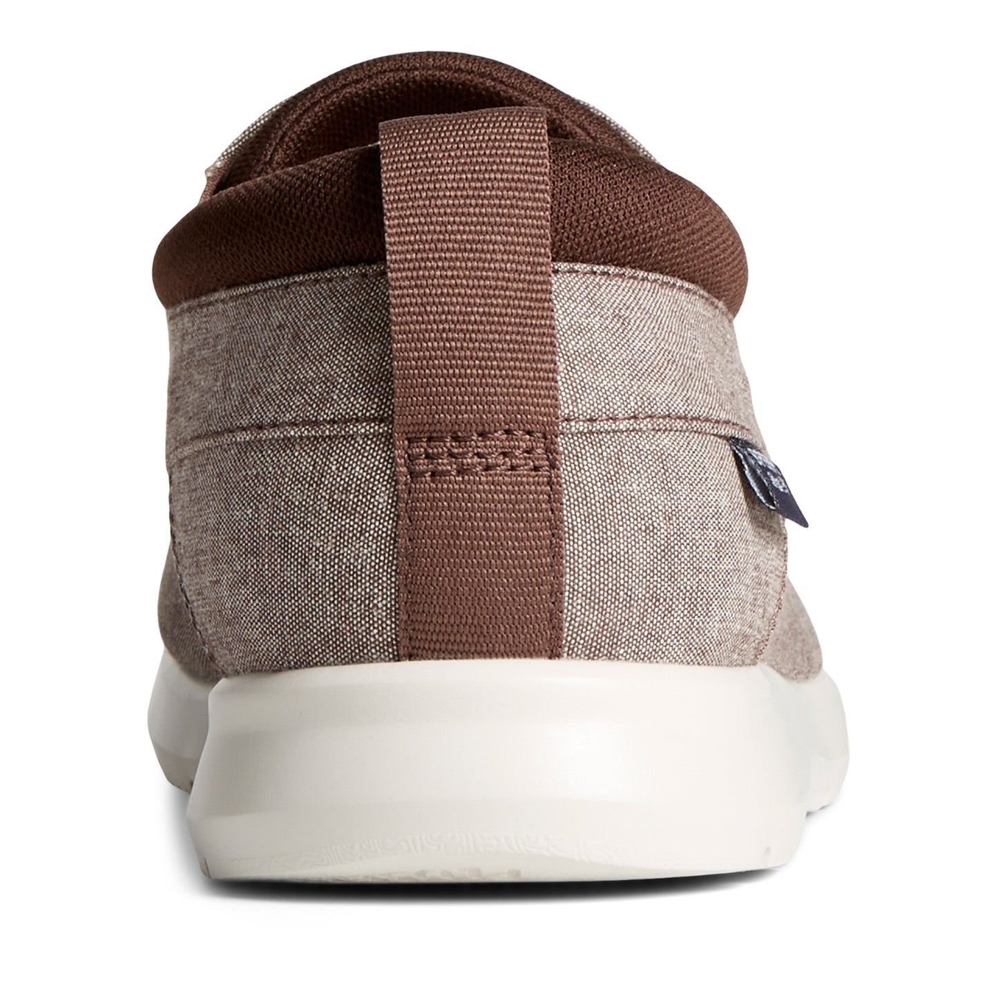 Peltz Shoes Men's Sperry Bowrider Plushstep 3-Eye Slip-On BROWN CHAM STS24843