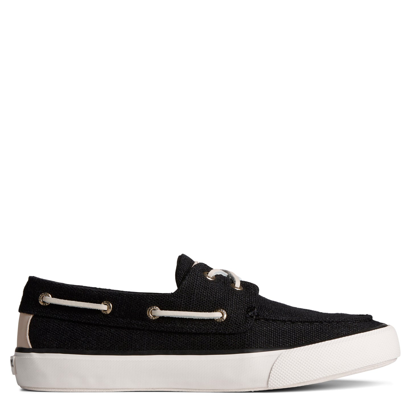 Peltz Shoes Men's Sperry SeaCycled Bahama II Sneaker Black STS24987