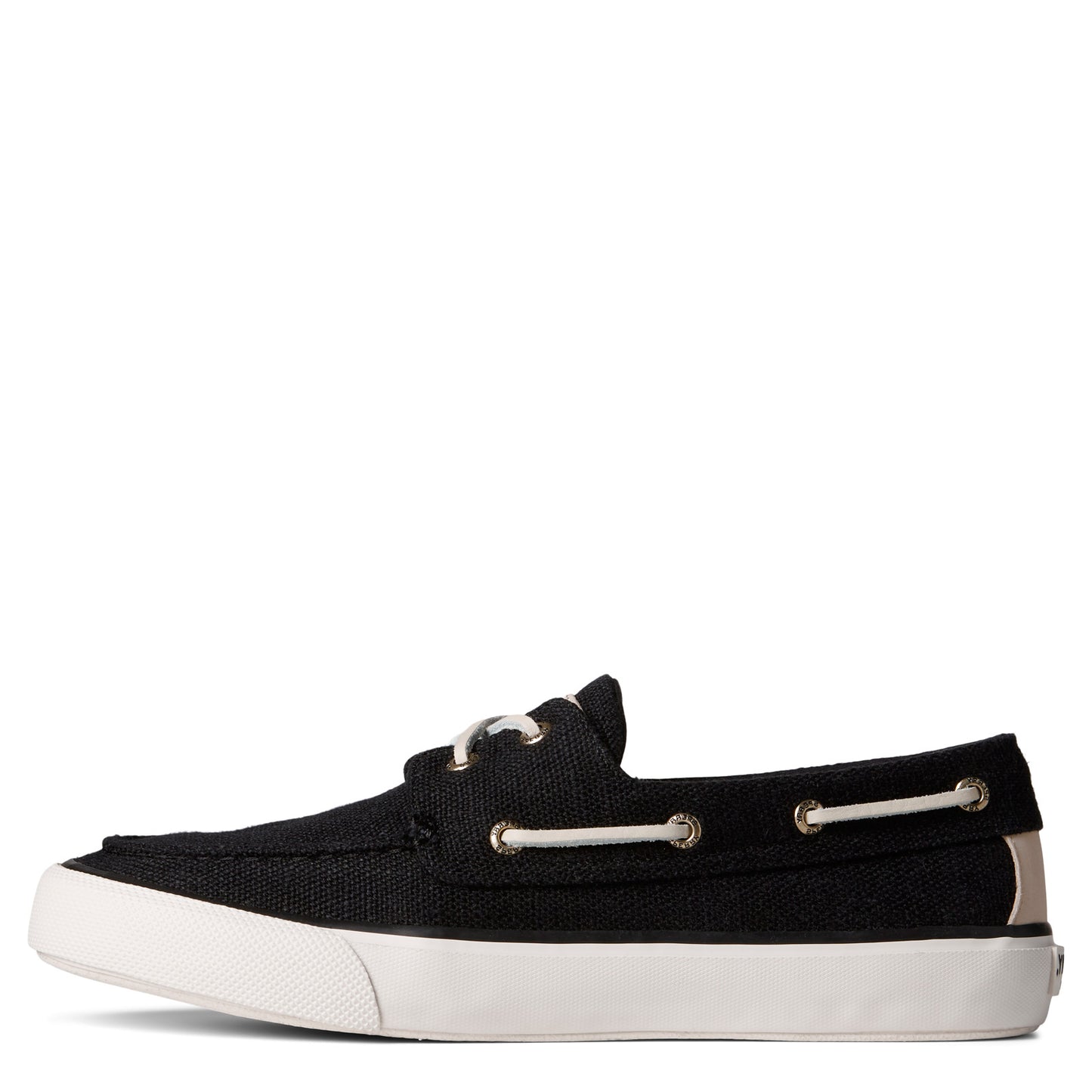 Peltz Shoes Men's Sperry SeaCycled Bahama II Sneaker Black STS24987