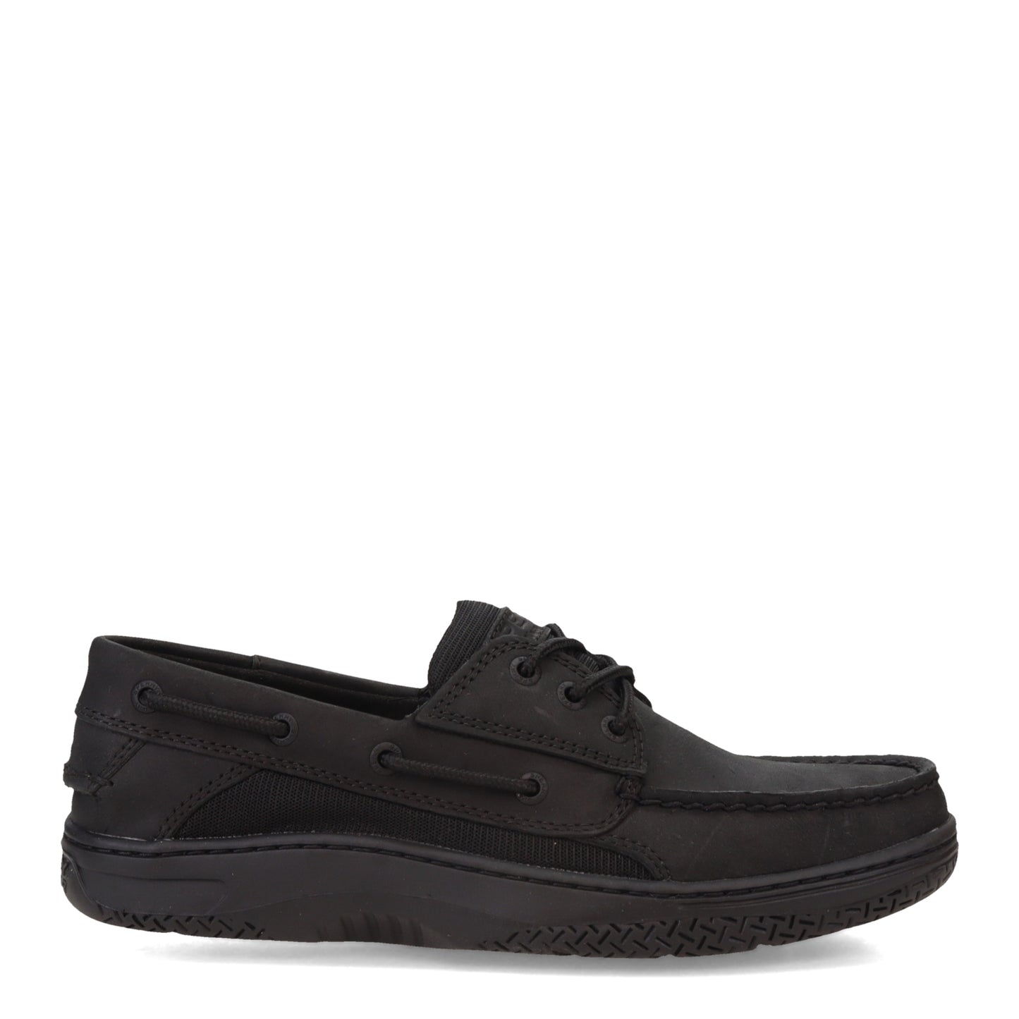 Peltz Shoes Men's Sperry Billfish 3 Eye Boat Shoe Blackout STS24997