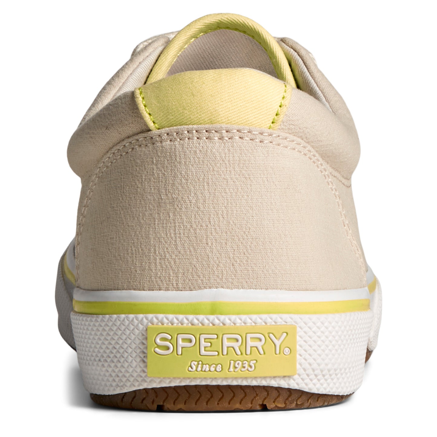 Peltz Shoes  Men's Sperry Halyard CVO Sneaker Bone White STS25078