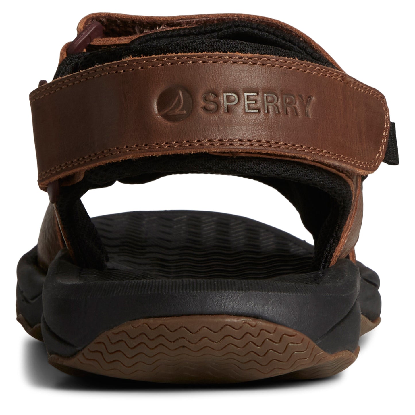 Peltz Shoes Men's Sperry Rivington Sandal Brown STS25115