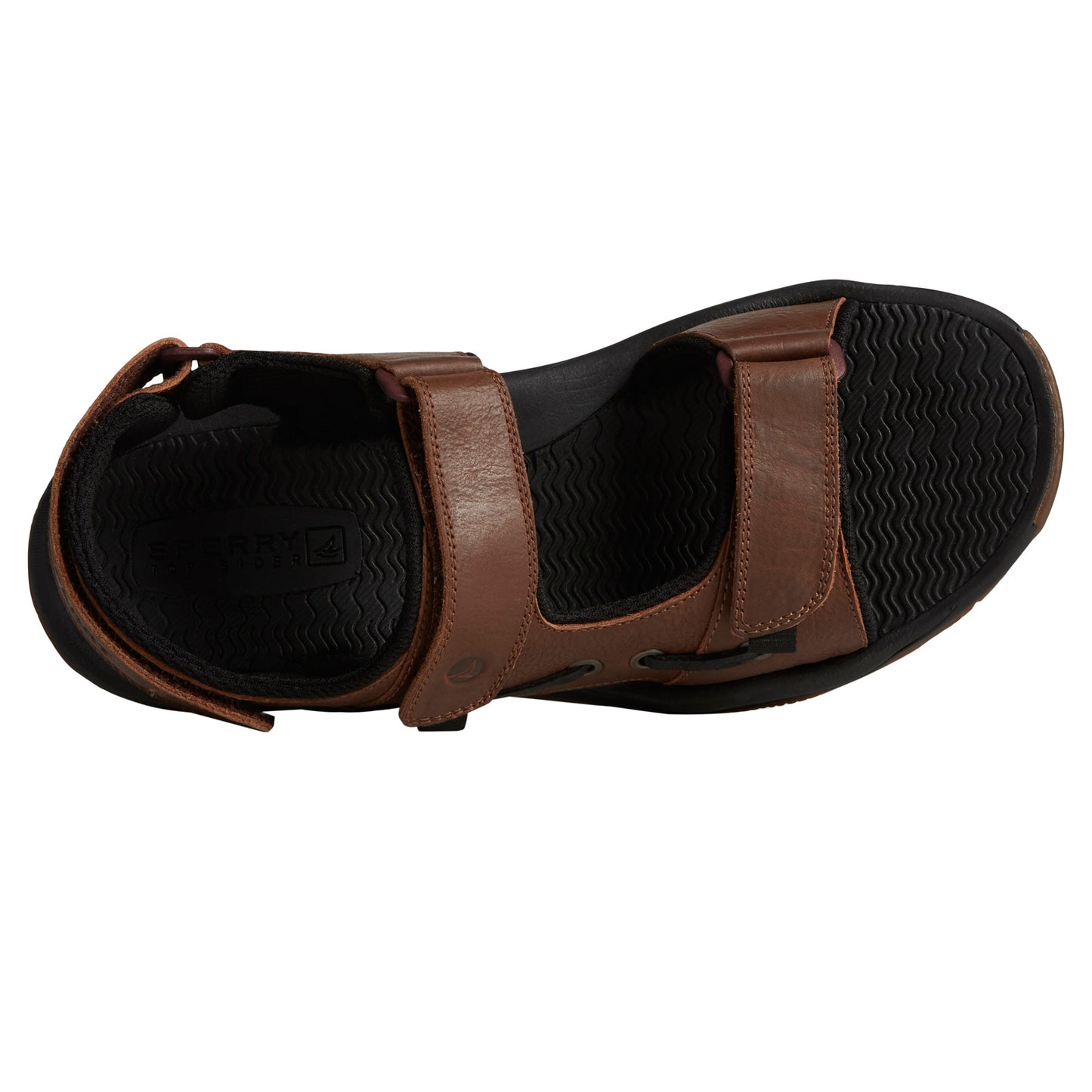 Peltz Shoes Men's Sperry Rivington Sandal Brown STS25115