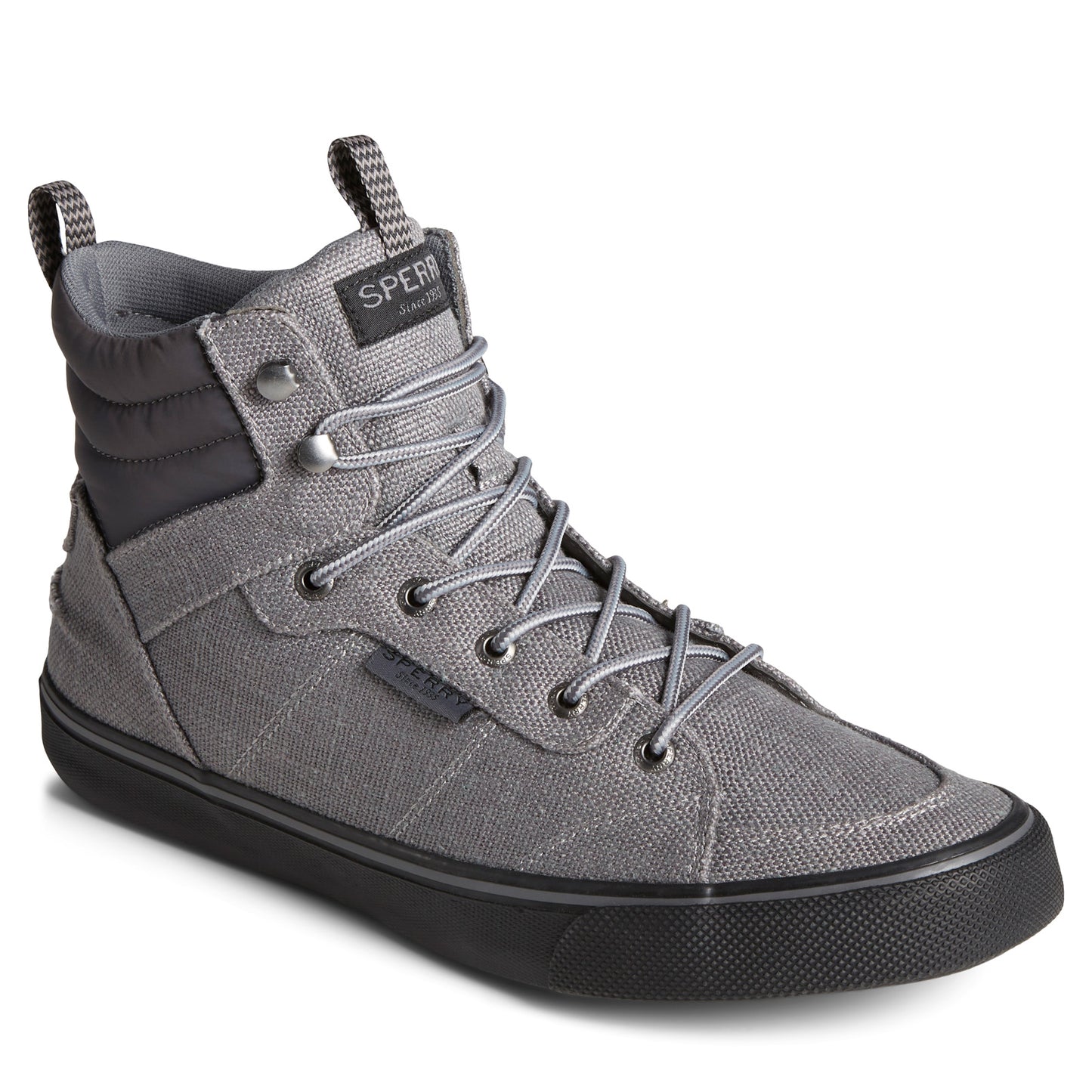 Peltz Shoes Men's Sperry Striper II Hiker SeaCycled Boot Grey STS25245