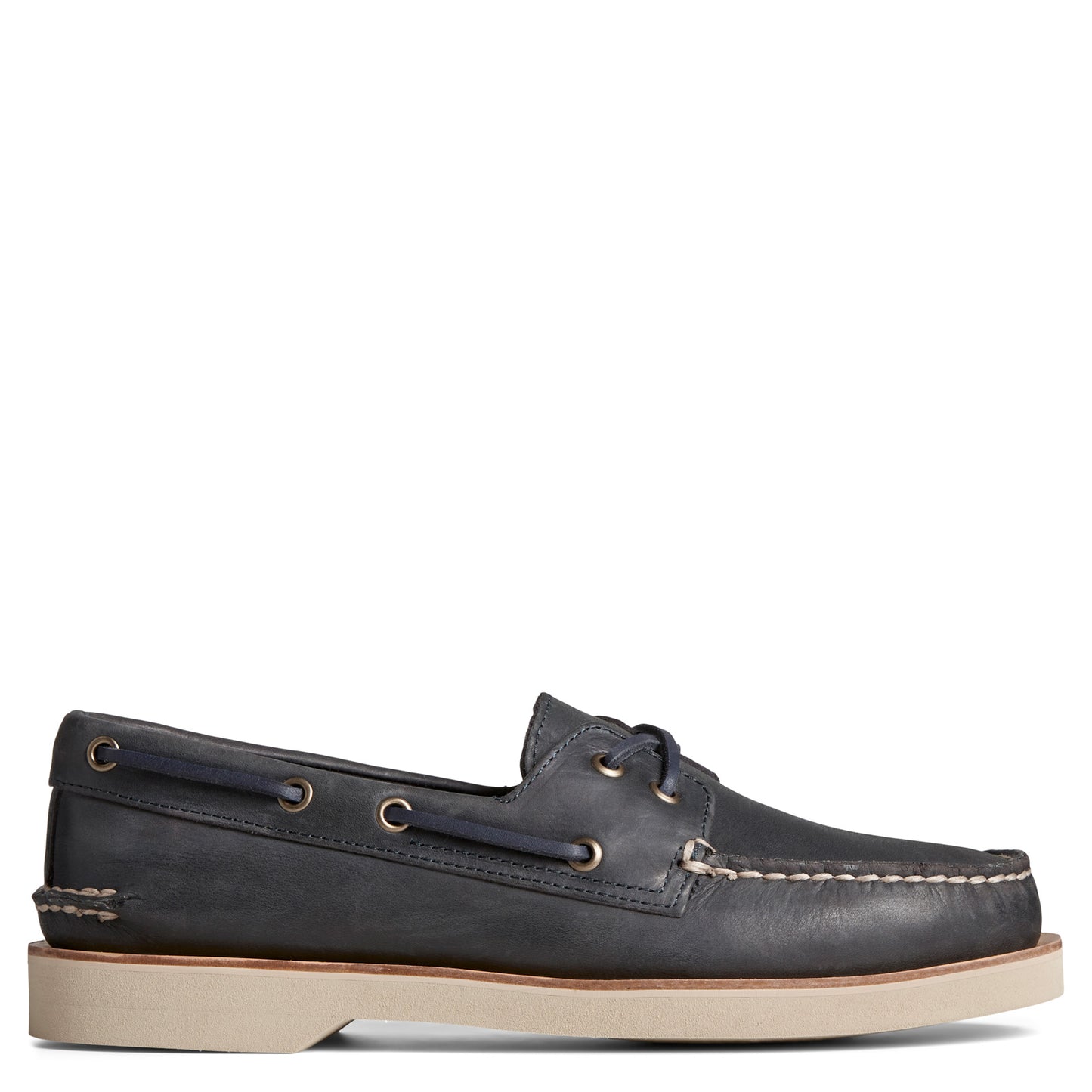 Peltz Shoes Men's Sperry Authentic Plushwave Double Sole Boat Shoe NAVY STS25284