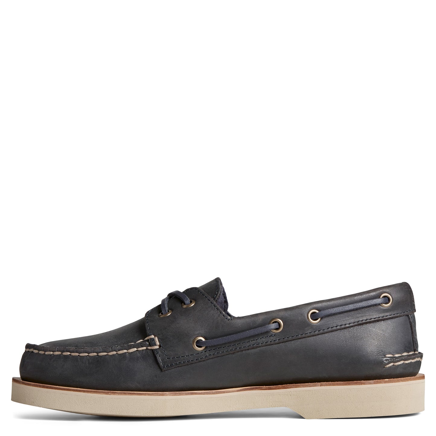 Peltz Shoes Men's Sperry Authentic Plushwave Double Sole Boat Shoe NAVY STS25284