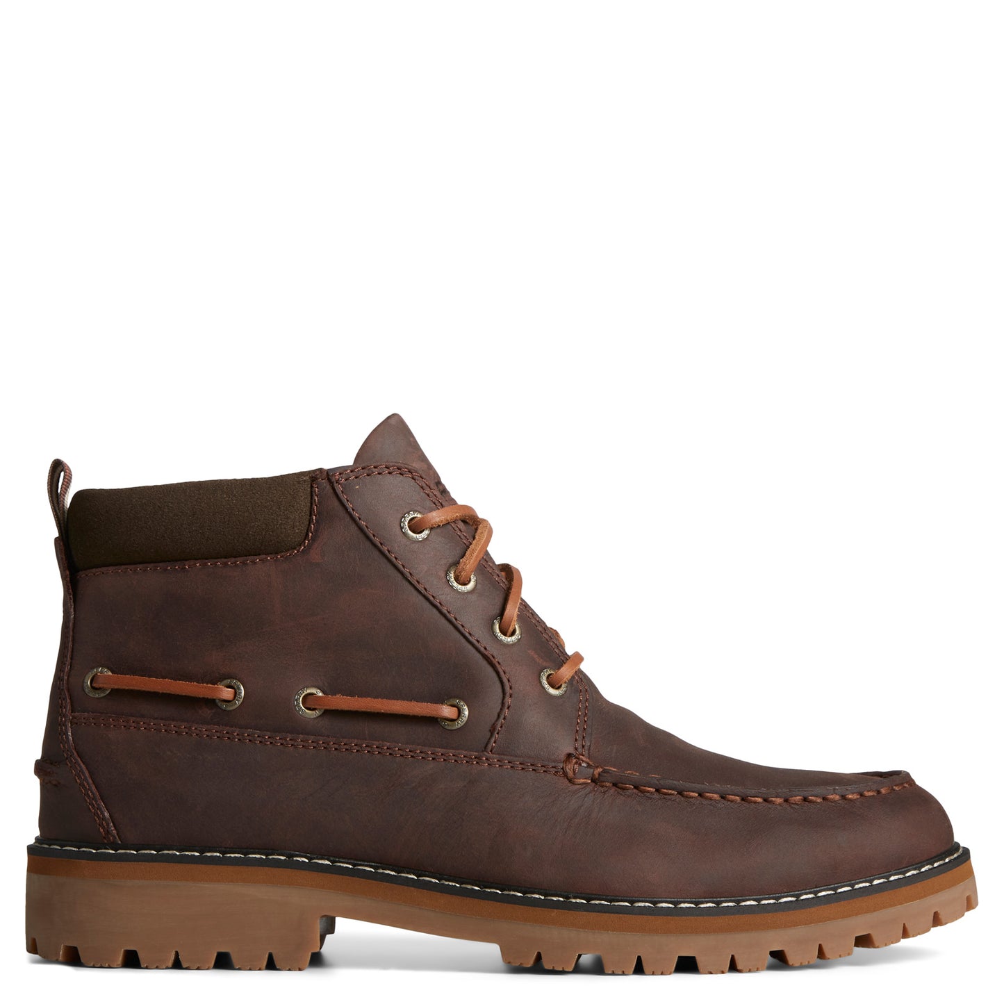 Peltz Shoes Men's Sperry Authentic Lug Chukka Boot Brown STS25302