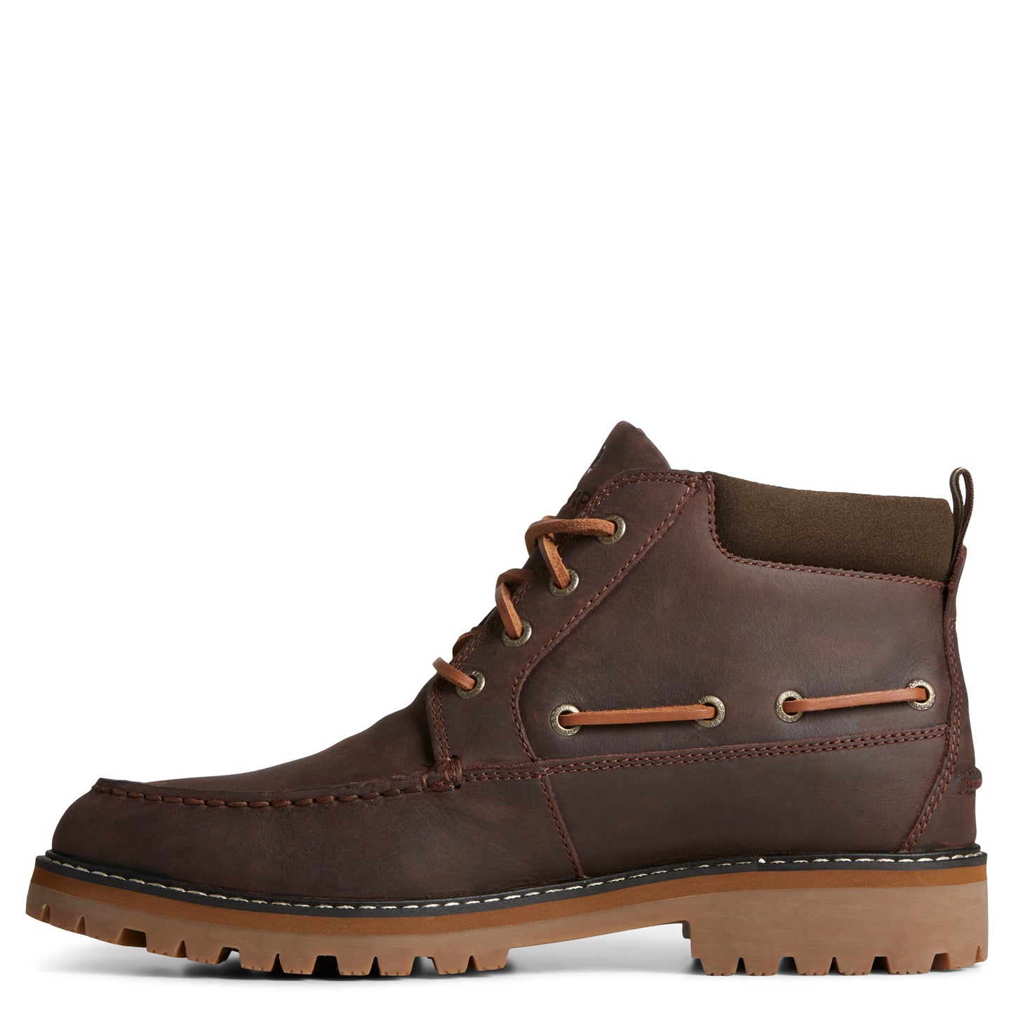 Peltz Shoes Men's Sperry Authentic Lug Chukka Boot Brown STS25302