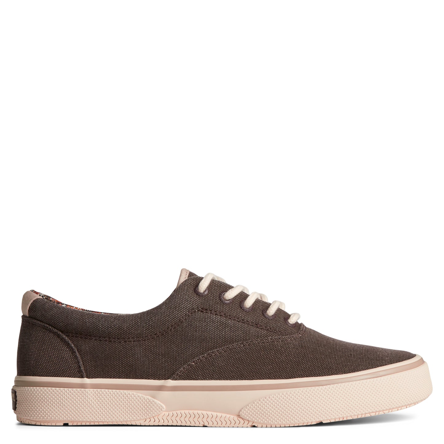 Peltz Shoes Men's Sperry Halyard SeaCycled CVO Sneaker Java STS25390