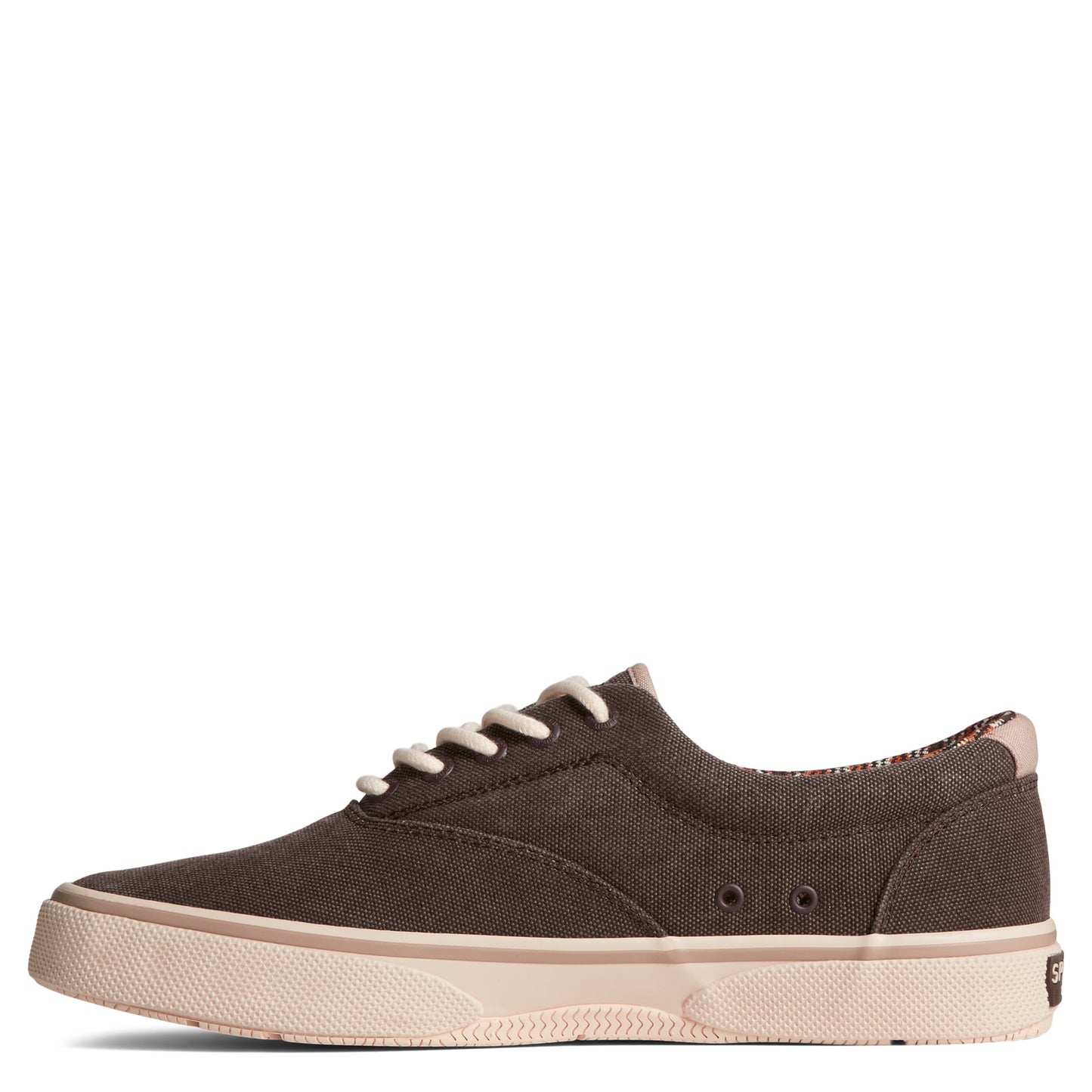 Peltz Shoes Men's Sperry Halyard SeaCycled CVO Sneaker Java STS25390