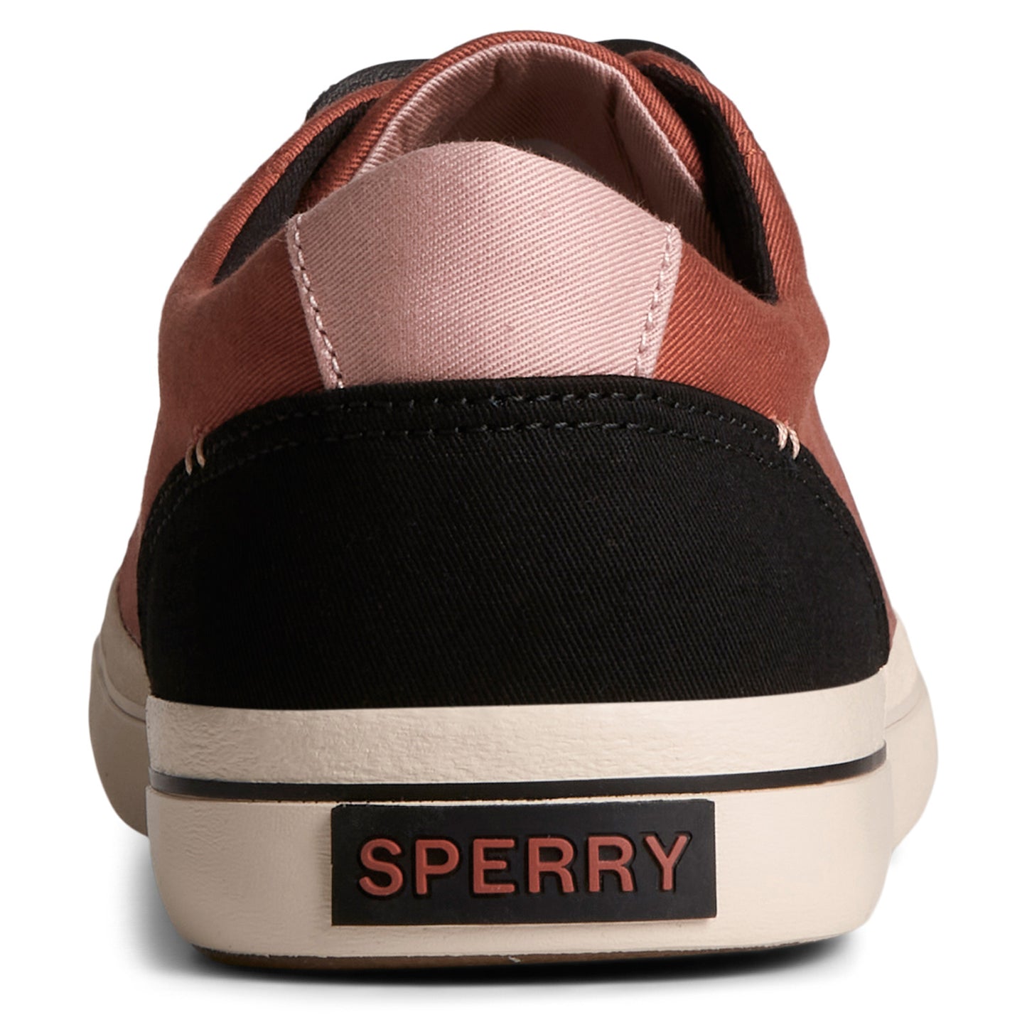 Peltz Shoes Men's Sperry Striper II LTT SeaCycled Sneaker RUST STS25464