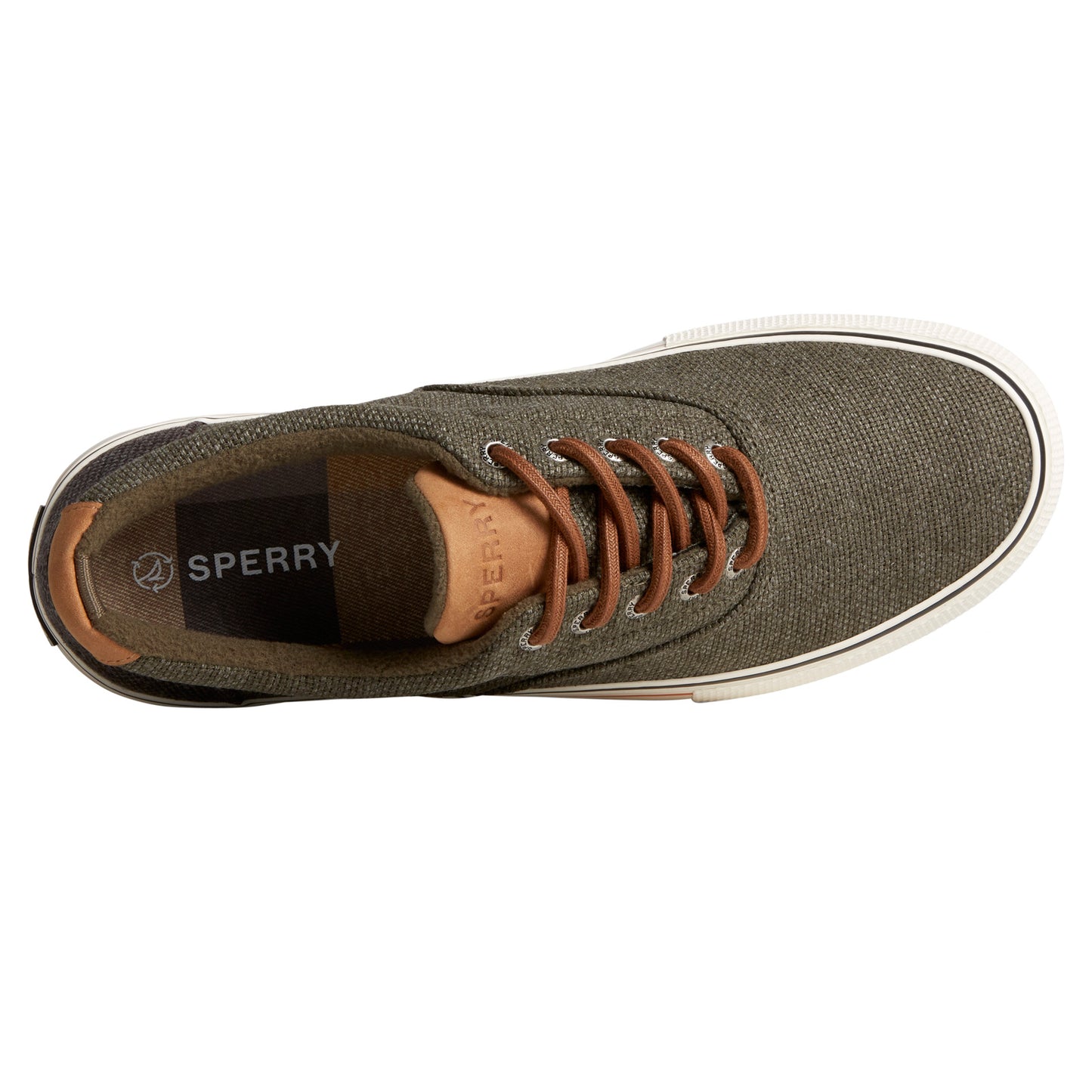 Peltz Shoes Men's Sperry Striper Storm CVO Sneaker Olive STS25466