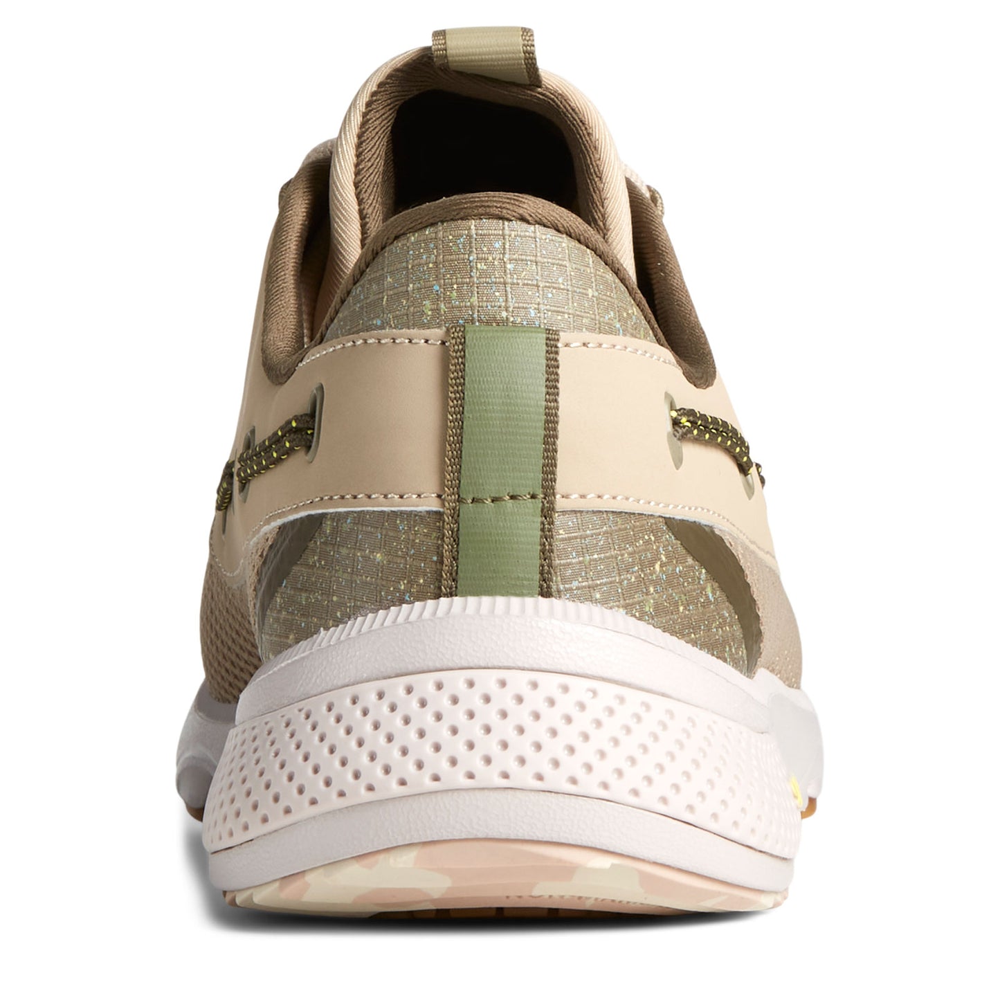 Peltz Shoes Men's Sperry 7 Seas 3 Eye Sneaker LIGHT TAUPE STS41093