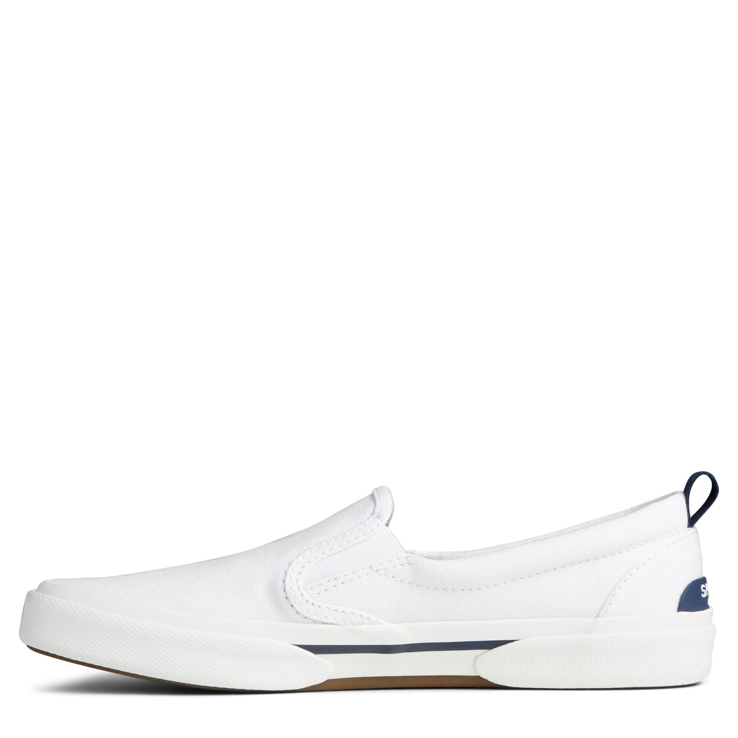 Peltz Shoes Women's Sperry Pier Twin Gore Slip-On WHITE STS85779