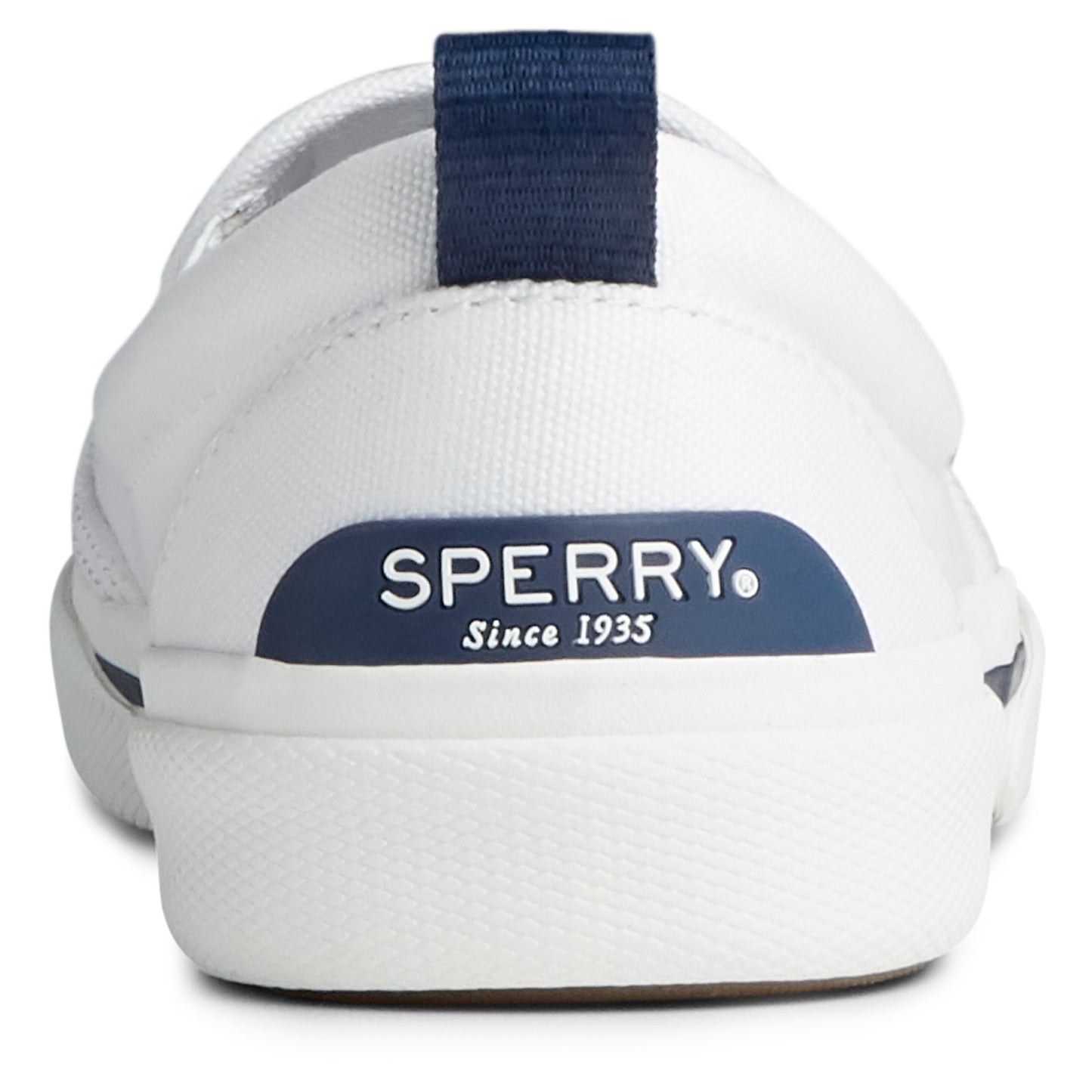 Peltz Shoes Women's Sperry Pier Twin Gore Slip-On WHITE STS85779